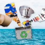 illustration and article about reduction of avoidable waste in the packaging industry